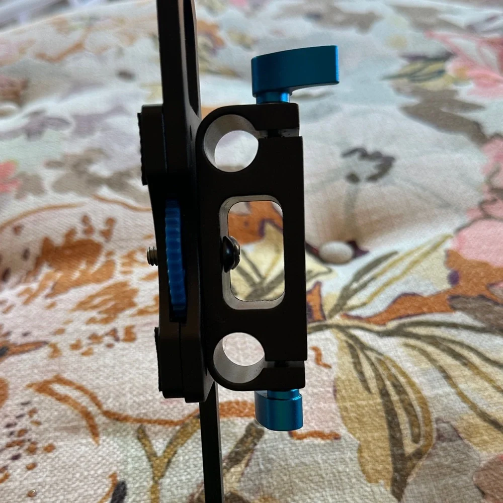 Black and Blue Camera Stabilizer
